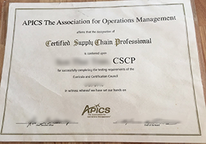 Buy fake APICS CSCP certificate