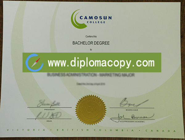 Camosun College degree paper