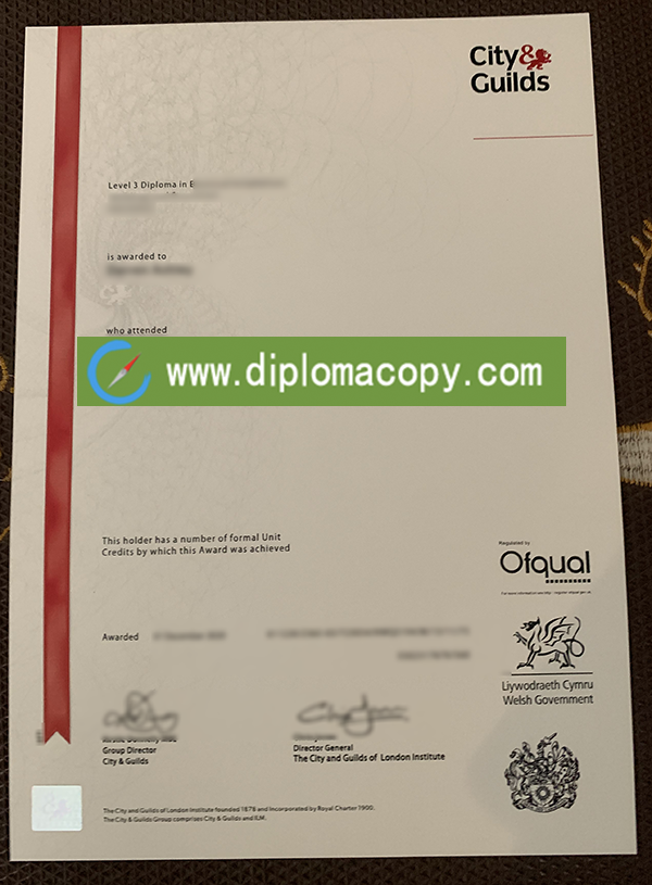 City and Guilds diploma