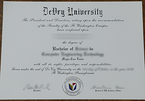 Buy fake DeVry University diploma