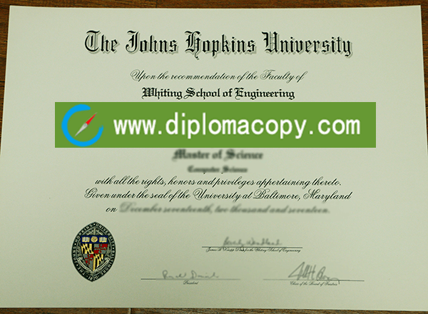 purchase Johns Hopkins university fake diploma