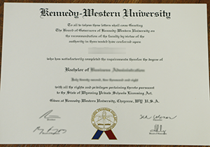 Kennedy-Western diploma for sale