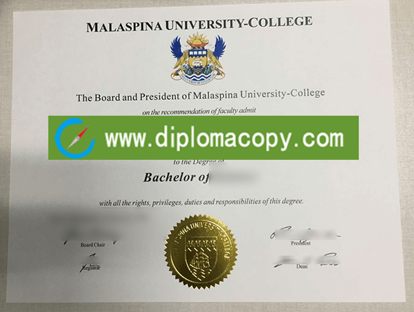 Buy fake Malaspina University-College degree