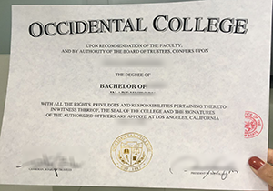 Buy fake Occidental College diploma