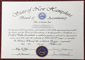 order New Hampshire state CPA certificate
