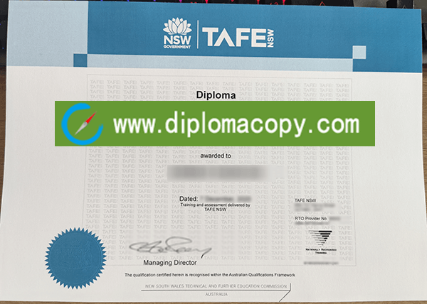 Buy fake TAFE diploma