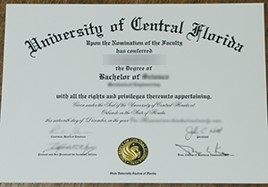 UCF fake diploma sample