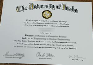 Buy fake University of Idaho diploma