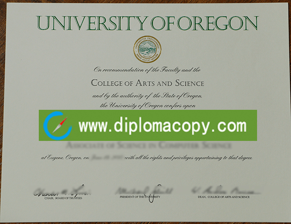 Buy fake University of Oregon diploma