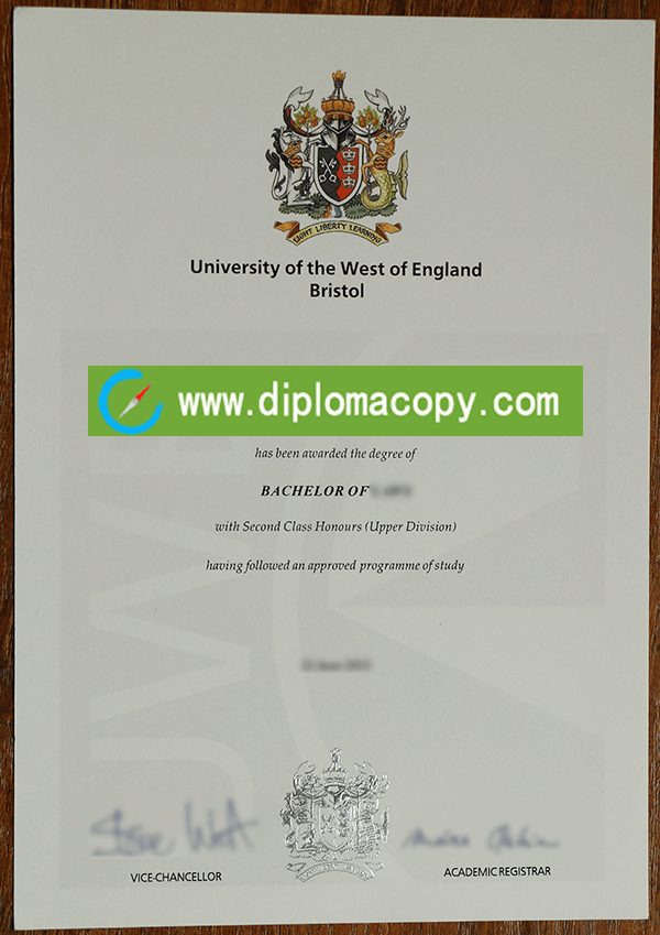 University of the West of England Bristol diploma