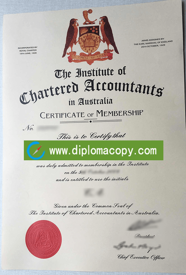 order ICAA certificate in Australia