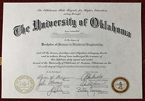 University of Oklahoma degree paper for sale