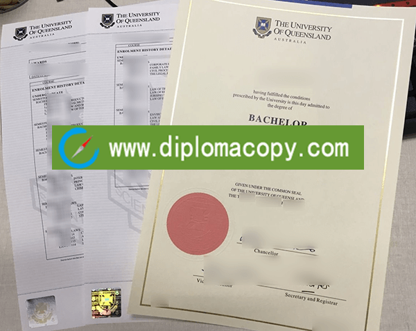 Buy fake University of Queensland Diploma and Transcript