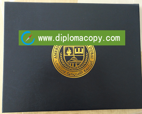 Buy American University in Dubai fake diploma leather sheath