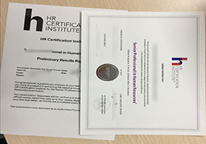 HRCI degree certificate