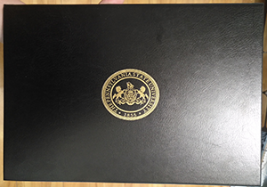 Pennsylvania State University degree leather case
