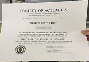 Buy fake Society of Actuaries certificate