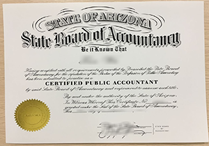 State of Arizona CPA certificate