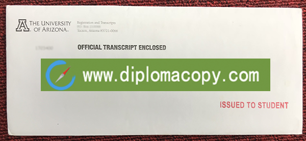 University of Arizona fake transcript envelope for sale