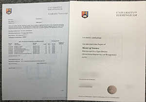 Buy University of Birmingham fake diploma /transcript