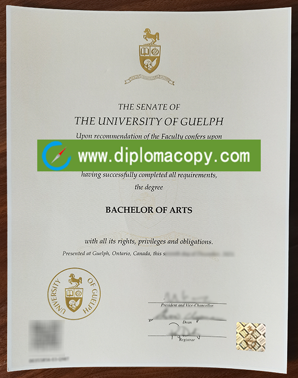 University of Guelph diploma