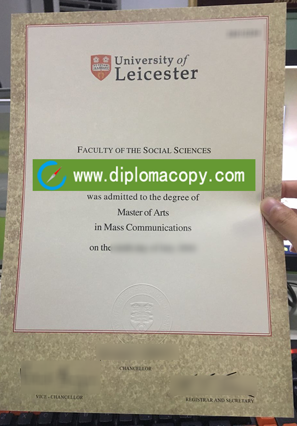 University of Leicester fake degree sample