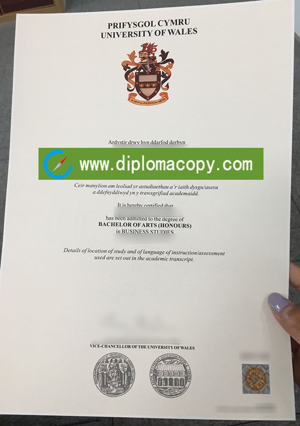 Buy University of Wales fake diploma