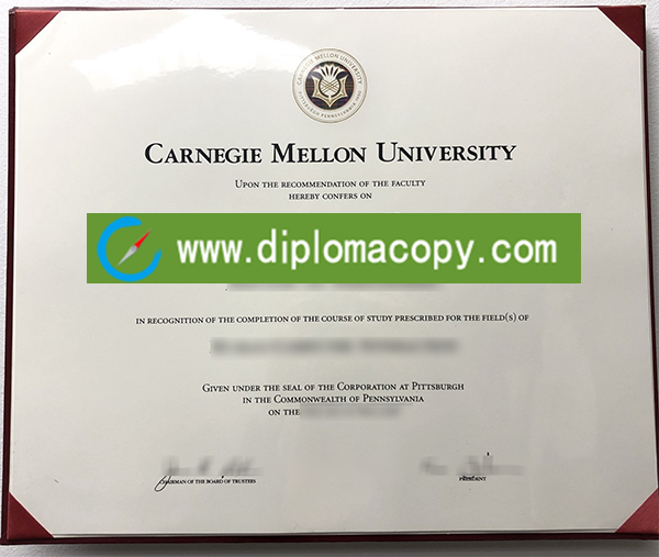 Carnegie Mellon University diploma