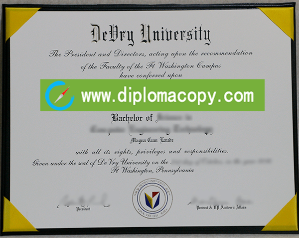 Devry University diploma