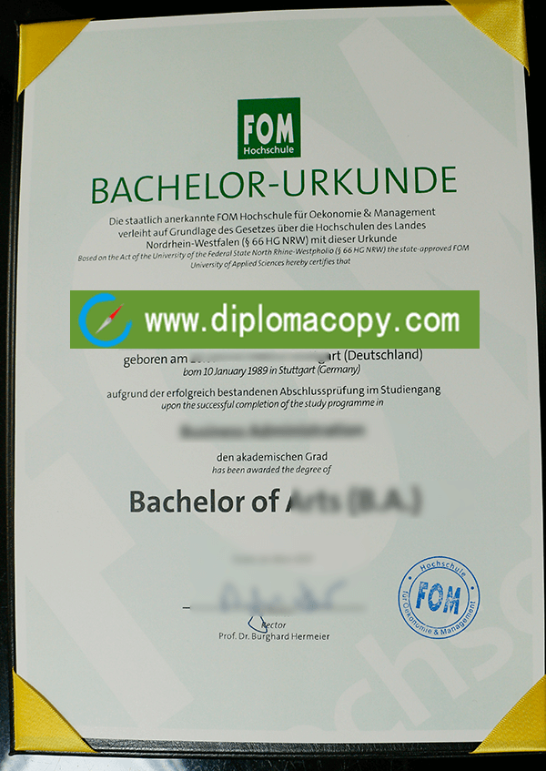 Fom Hochschule degree 