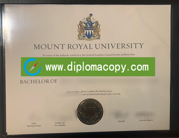 Mount Royal University degree, MRU fake diploma
