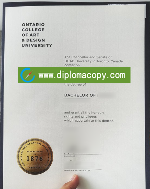 OCAD university diploma, Ontario College of Art & Design University fake degree