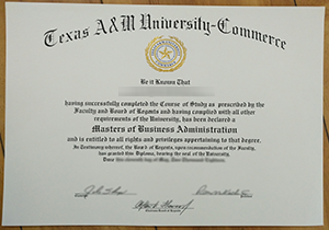 Texas A&M University–Commerce diploma