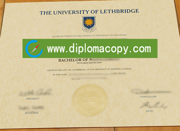 University of Lethbridge diploma