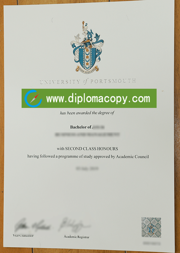 University of Portsmouth degree, buy fake diploma