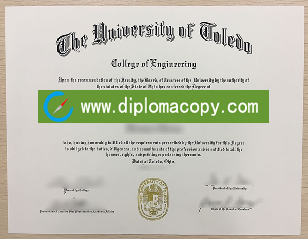 University of Toledo diploma