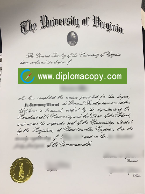 University of Virginia fake diploma sample