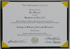 Buy fake University of Iowa diploma