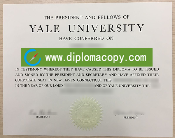 Yale University diploma