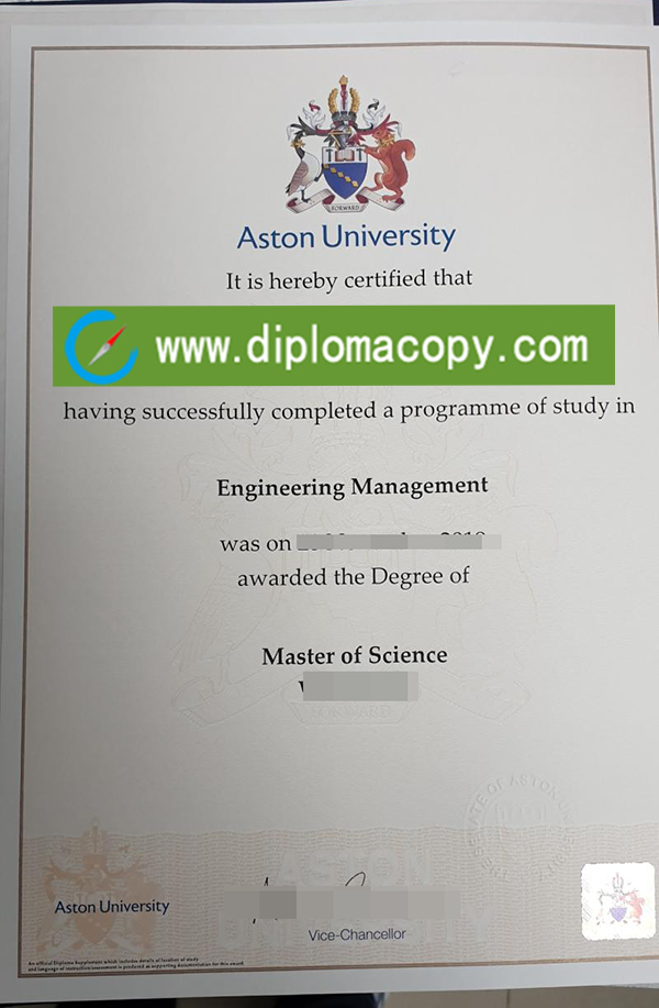 buy fake Aston University degree, Aston University diploma