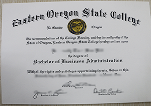 pick up fake Eastern Oregon State College diploma