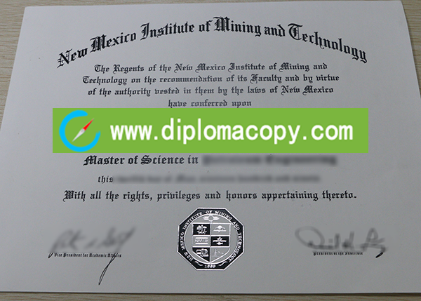 New Mexico Institute of Mining and Technology degree, buy New Mexico Tech diploma