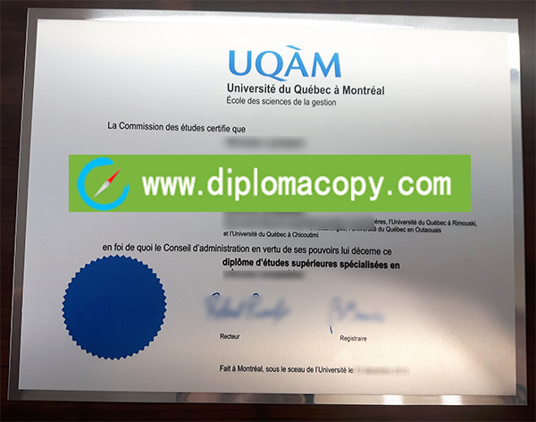 Université du Québec à Montréal degree, buy fake UQAM diploma
