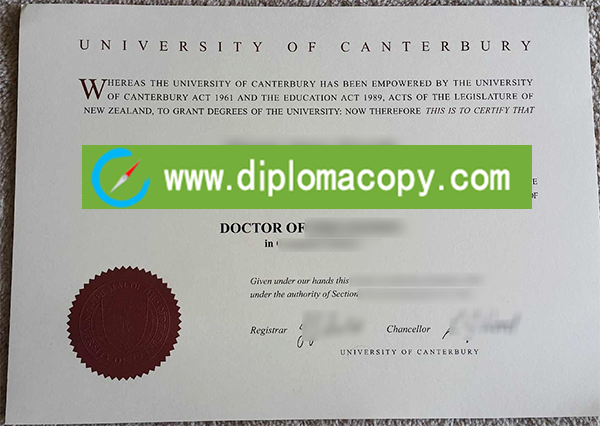 University of Canterbury degree, buy fake New Zealand diploma