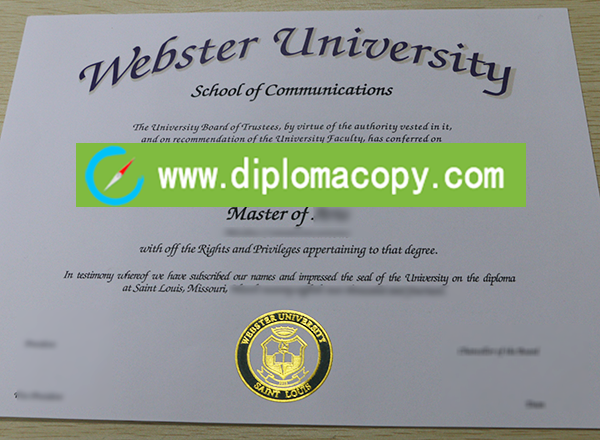 Webster University degree, buy US fake diploma