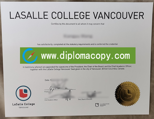 Lasalle College Vancouver diploma