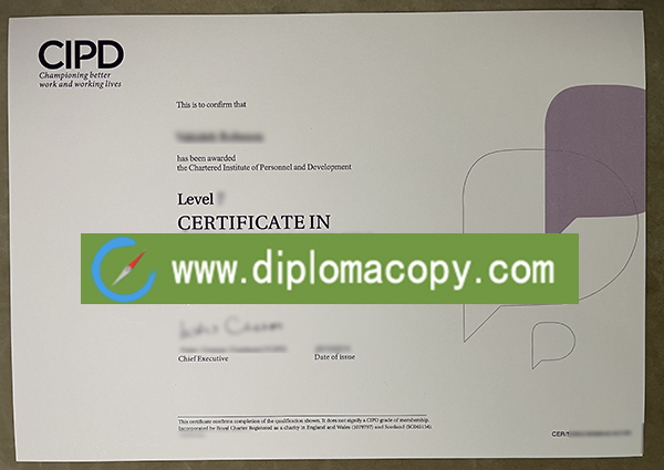 CIPD certificate