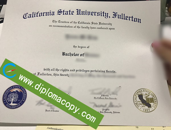 California State University Fullerton diploma, CSUF fake degree
