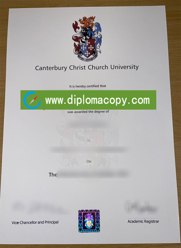 Canterbury Christ Church University degree, CCCU fake diploma