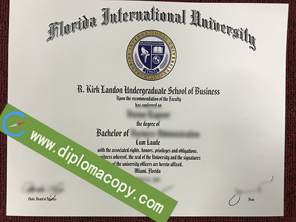 Florida International University degree, FIU fake diploma